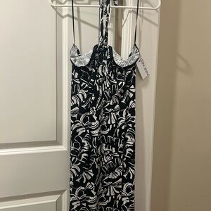 ✨Moving Sale✨ Nine West Black and White Halter Sundress